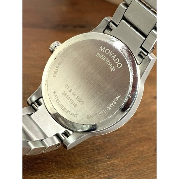 Movado Women\'s Watch 0607537 Museum Swiss Quartz Black Dial Silver Steel 28mm main image 11